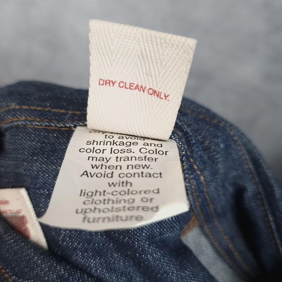 Vintage GAP Denim Shirt Mens Large Long Sleeve Button Front Point Collar 90s - Picture 16 of 16